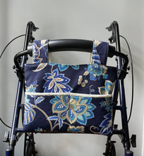 Load image into Gallery viewer, Navy floral walker bag