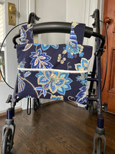 Load image into Gallery viewer, Navy floral walker bag