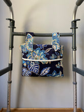 Load image into Gallery viewer, Navy floral walker bag