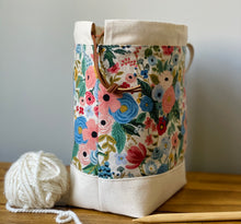 Load image into Gallery viewer, NEW! Spring floral large craft project bag