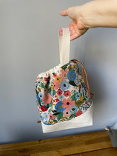 Load image into Gallery viewer, NEW! Spring floral large craft project bag