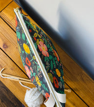 Load image into Gallery viewer, Black Camont floral XL knitting bag