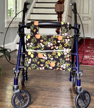 Load image into Gallery viewer, Black citrus and flora walker bag