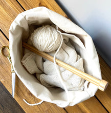 Load image into Gallery viewer, XL knitting project bag in Spring Floral