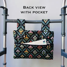 Load image into Gallery viewer, Vintage Floral Rifle Paper Co walker bag with pockets