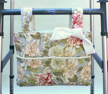 Load image into Gallery viewer, Blue and pink floral walker bag