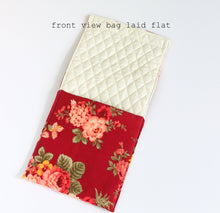 Load image into Gallery viewer, blue floral mini walker bag