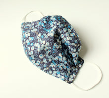 Load image into Gallery viewer, navy Liberty of London face mask