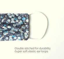 Load image into Gallery viewer, navy Liberty of London face mask