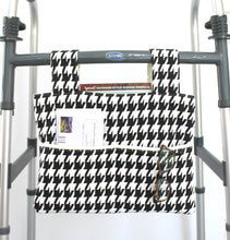 Load image into Gallery viewer, Black and white houndstooth walker bag