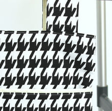Load image into Gallery viewer, Black and white houndstooth walker bag