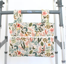 Load image into Gallery viewer, Floral linen walker bag