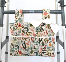 Load image into Gallery viewer, Floral linen walker bag