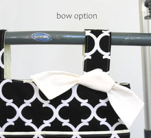 Load image into Gallery viewer, Elegant black and white lattice walker bag