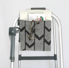 Load image into Gallery viewer, Black and white mini walker bag