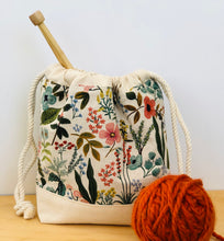 Load image into Gallery viewer, Rifle paper Co floral project bag for crafters
