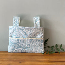 Load image into Gallery viewer, Spa blue walker bag with multiple pockets