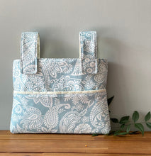 Load image into Gallery viewer, Spa blue walker bag with multiple pockets