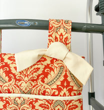 Load image into Gallery viewer, Coral damask walker bag