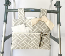 Load image into Gallery viewer, Minimalist gray and white walker bag