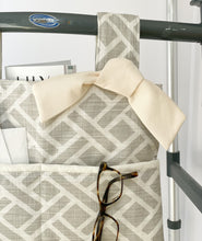 Load image into Gallery viewer, Minimalist gray and white walker bag