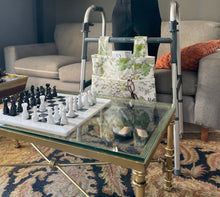 Load image into Gallery viewer, Minimalist gray and white walker bag