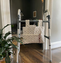 Load image into Gallery viewer, Minimalist gray and white walker bag