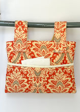 Load image into Gallery viewer, Coral damask walker bag