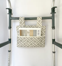 Load image into Gallery viewer, Minimalist gray and white walker bag