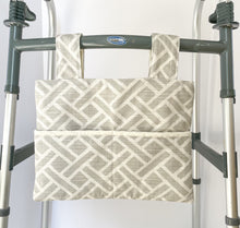 Load image into Gallery viewer, Minimalist gray and white walker bag