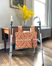Load image into Gallery viewer, Coral damask walker bag
