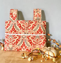 Load image into Gallery viewer, Fall coral damask walker bag