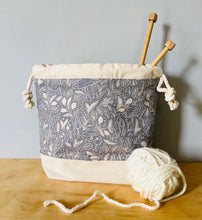 Load image into Gallery viewer, Mystical mushroom project tote with pockets