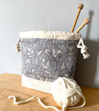 Load image into Gallery viewer, Mystical mushroom project tote with pockets