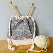 Load image into Gallery viewer, Mystical mushroom project tote with pockets