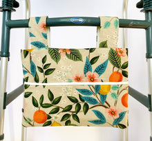 Load image into Gallery viewer, Citrus floral walker bag with pockets