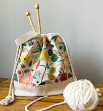 Load image into Gallery viewer, NEW!! Large craft project tote in Rifle Paper co Camont print
