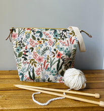 Load image into Gallery viewer, NEW! XL knitting project bag in Amalfi floral