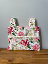 Load image into Gallery viewer, White and pink rose garden walker bag
