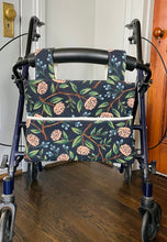 Load image into Gallery viewer, Elegant navy floral walker bag
