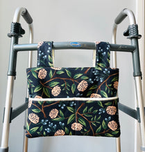 Load image into Gallery viewer, Elegant navy floral walker bag