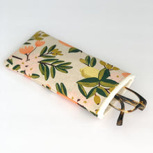 Load image into Gallery viewer, Rifle Paper co citrus floral soft glasses case