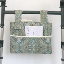Load image into Gallery viewer, Spa inspired blue medallion walker bag