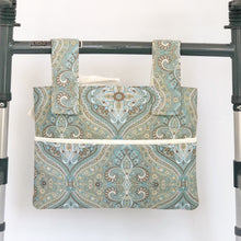 Load image into Gallery viewer, Spa inspired blue medallion walker bag