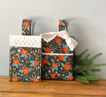 Load image into Gallery viewer, Rifle Paper Co poinsettia Christmas walker bag