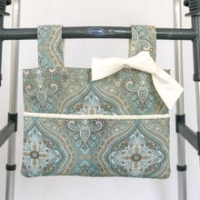Load image into Gallery viewer, Spa inspired blue medallion walker bag