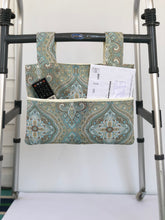 Load image into Gallery viewer, Spa inspired blue medallion walker bag