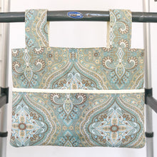 Load image into Gallery viewer, Spa inspired blue medallion walker bag