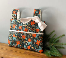 Load image into Gallery viewer, Rifle Paper Co poinsettia Christmas walker bag