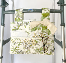 Load image into Gallery viewer, White Hydrangea walker bag